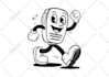 draw rubber hose vintage retro characters logo design