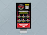 design static digital menu, TV screen menu boards for your restaurant