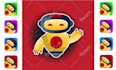 design a modern ai, tech, robotic, app logo