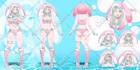 draw anime character sheet for you