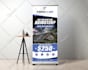 design outstanding roll up banner, retractable banner, pull up or roller banner