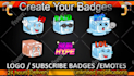 make twitch emotes, twitch badges and twitch sub badges