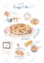 draw food illustration in watercolor
