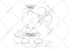 illustrate children coloring page