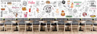 do doodle, mural, wall art for home, office and restaurant
