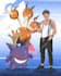 draw you with your pokemon team in amazing quality