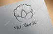 do modern line art text or logo badge design