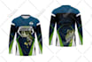 create a fishing jersey design for a sublimation print