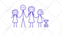 draw a high quality and unique stickman stick figure clipart