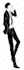 draw a cool black and white anime manga style
