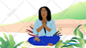 draw yoga, workout, medical, health and fitness, children exercises illustration
