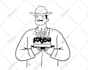 do cute doodle illustrations for stickers, website, icons