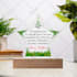 design acrylic plaque, gift card, and message card for shineon