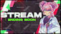 design anime stream overlay for twitch youtube