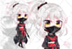 draw a cute chibi with pet