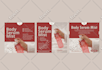 design luxury skincare instagram posts and cosmetic ad banner for beauty brand
