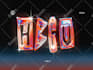 create y2k metallic chrome effect logo, custom font