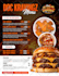 design a restaurant menu, food flyer, digital and takeaway menu board