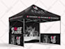 design modern canopy tent, feather flag, table cover, rollup banner