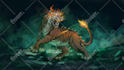draw illustration for board game, card game, book