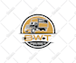 do modern transport trucking and business logistics logo design