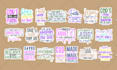 do awesome typography sticker design for you