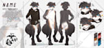 draw your fursona, furry character refsheet, reference sheet