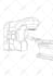 draw vector line art line drawing, instruction manual