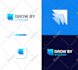 design saas startup, tech business, ai favicon, app icon logo and branding kit
