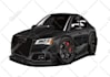 draw tooned car illustration from your car photo