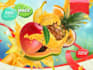 create juice bar, vegetable, fruit smoothies,tea , cofee ,  and cafe logo