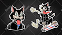 draw a retro vintage 30s cartoon character