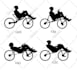 black white vector illustration