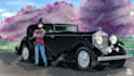 draw your car in a cartoon style