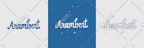 do unique bubble hand lettering custom shape for logo, print