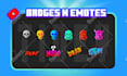 draw custom cute youtube loyalty badges and twitch emotes