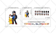 make pixel art pokemon trainer sprites or sprite sheet