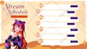 make awesome vtuber or streamer stream schedule