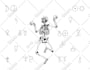 draw illustrations and stickers in doodle and line art style