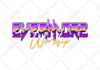 do 80s retro logo designs with 3d neon light sign effect