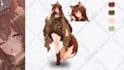 draw custom character sheet or reference sheet design in anime, furry style