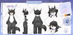 draw a reference sheet for your furry or character vtuber