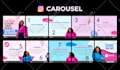 design carousel post for instagram, linkedin, facebook, social media posts