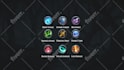 design icon set favicon for game web or business
