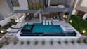 design your swimming pool, villa landscape, and backyard