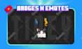 draw custom cute youtube loyalty badges and twitch emotes