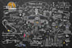 design home, office wall art, doodles, and decals