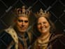 make custom renaissance royal family, royal couple portrait for christmas gift