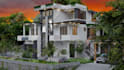 create architectural rendering, exterior and interior