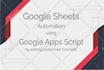automate google sheets using apps script or python